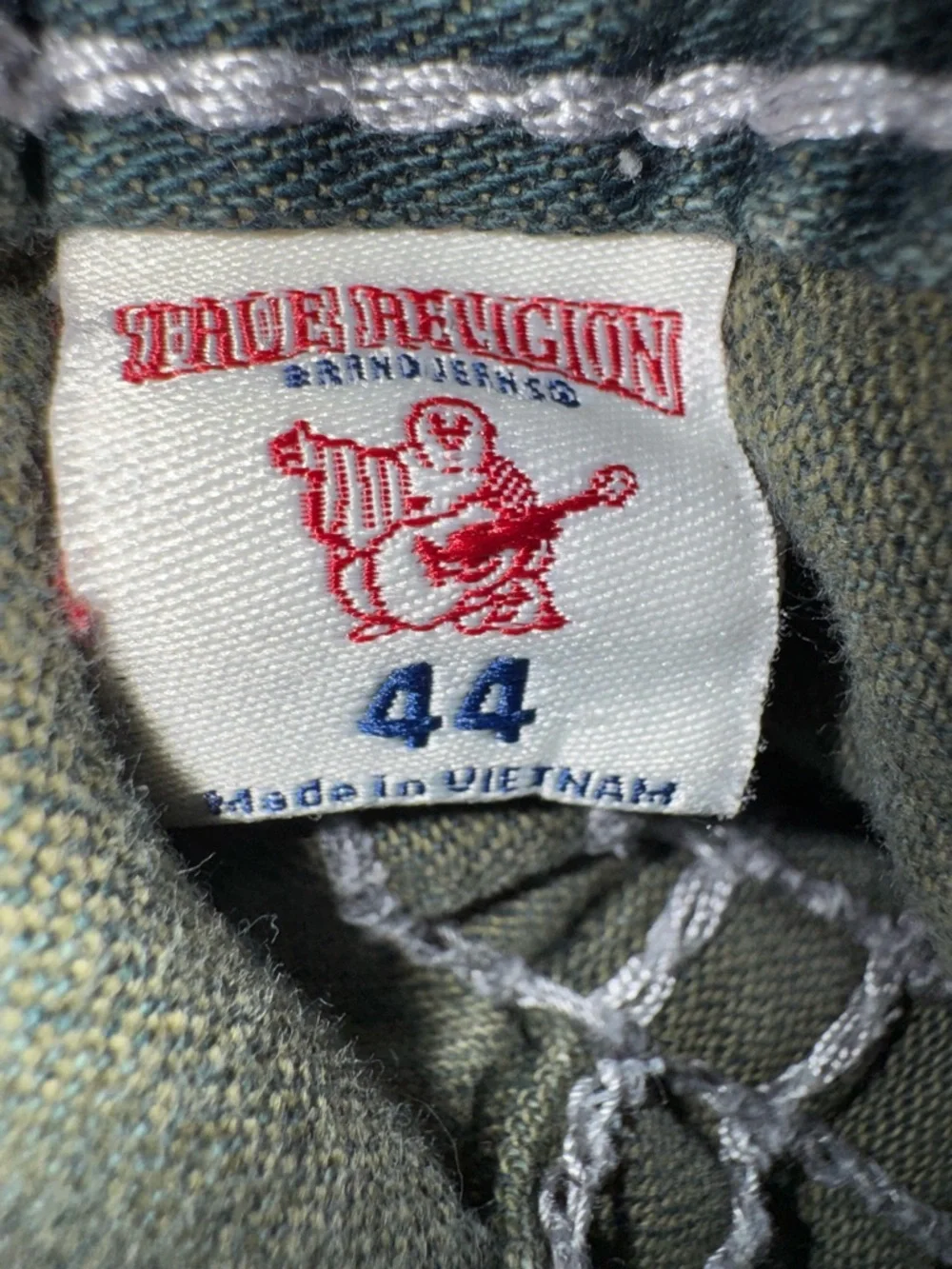 True Religion Men's Olive Straight Jeans